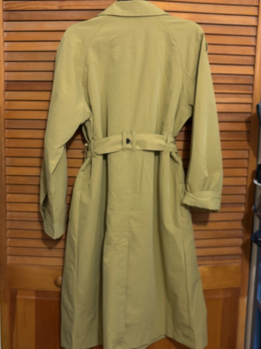 a new day Olive Trench Coat with Belt - Picture 2 of 5